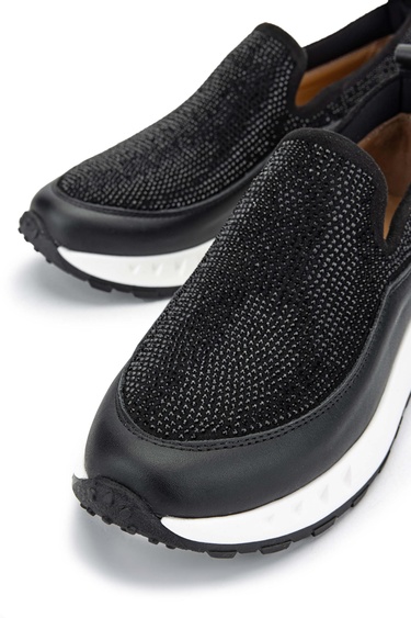  Tamer Tanca Kadın Hakiki Deri Siyah Sneakers & Spor Ayakkabı