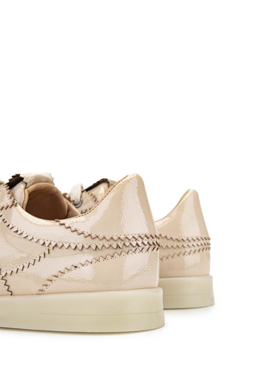  Tamer Tanca Kadın Hakiki Deri Bej Sneakers & Spor Ayakkabı