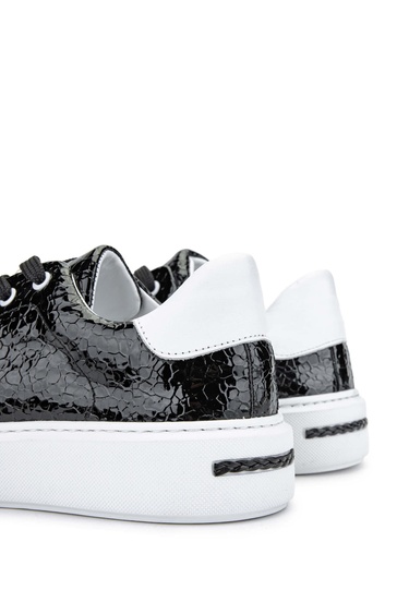  Tamer Tanca Kadın Hakiki Deri Siyah Sneakers & Spor Ayakkabı