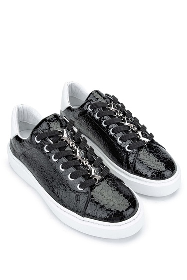  Tamer Tanca Kadın Hakiki Deri Siyah Sneakers & Spor Ayakkabı