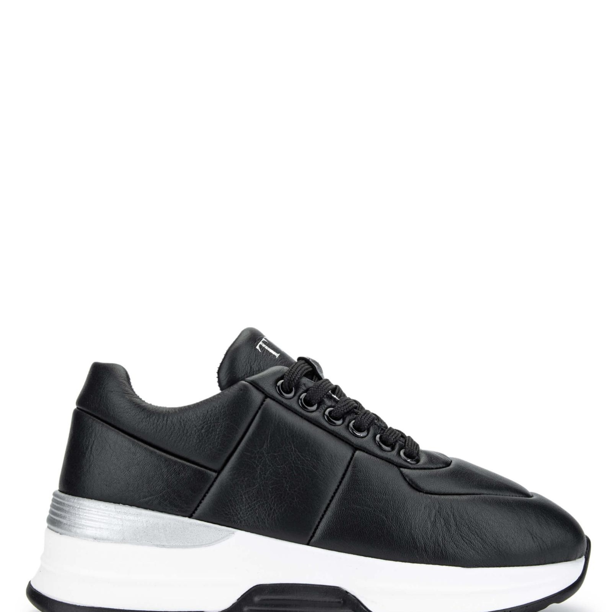 Tamer Tanca Kadın Hakiki Deri Siyah Deri Sneakers & Spor Ayakkabı