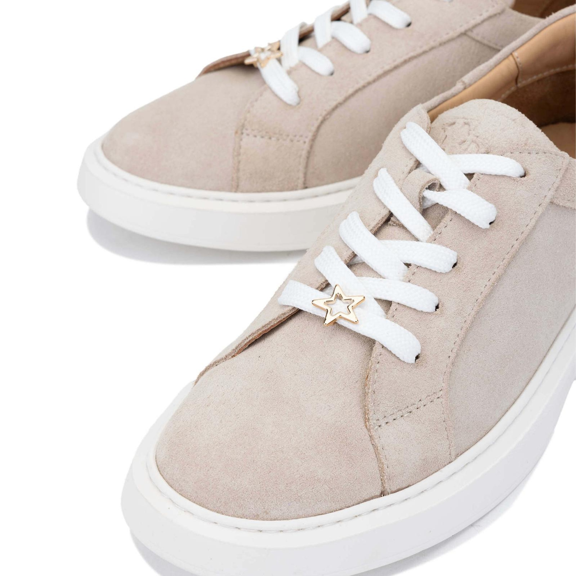 Tamer Tanca Kadın Hakiki Deri Bej Sneakers & Spor Ayakkabı