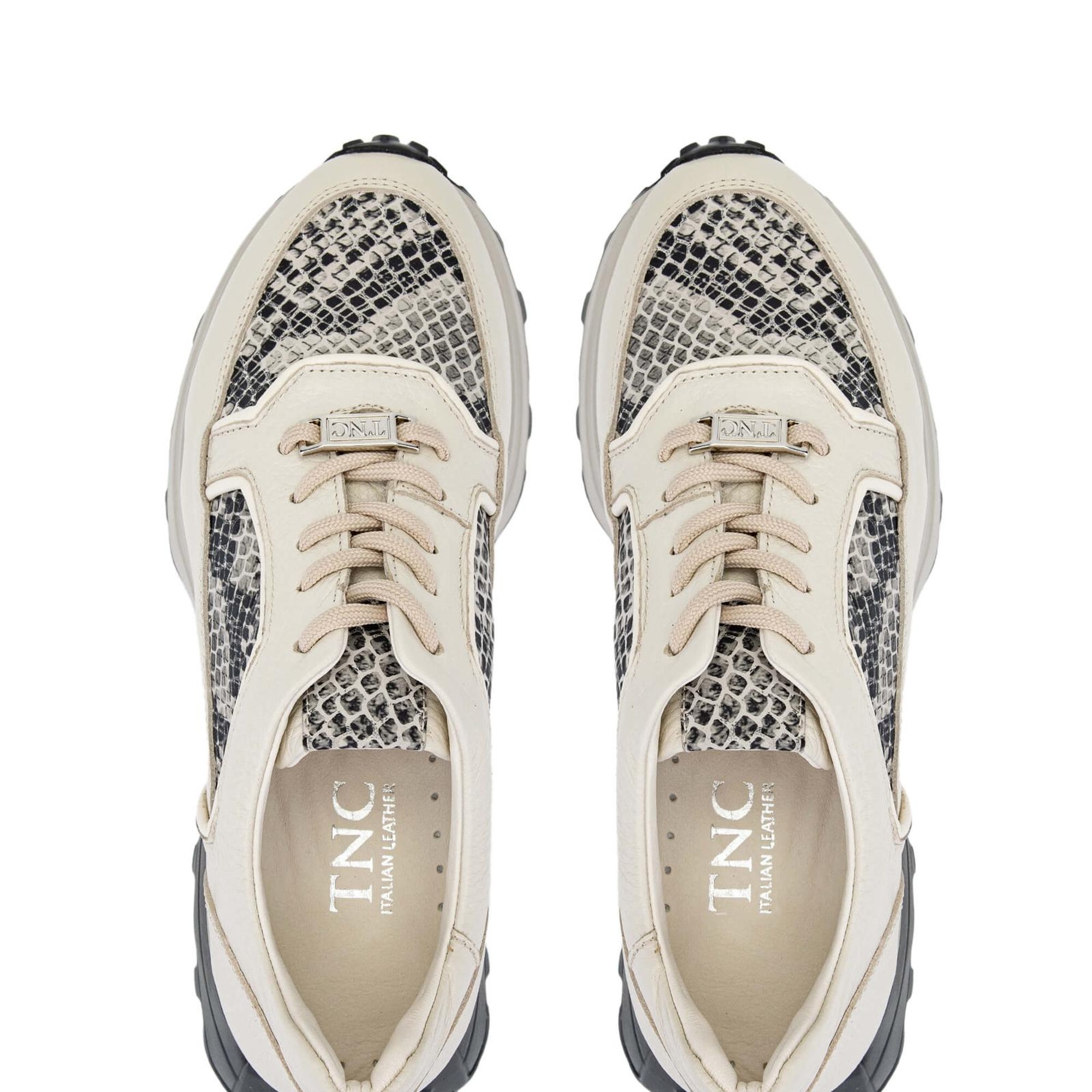 Tamer Tanca Kadın Hakiki Deri Bej Sneakers & Spor Ayakkabı