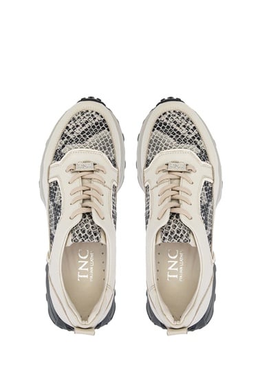  Tamer Tanca Kadın Hakiki Deri Bej Sneakers & Spor Ayakkabı