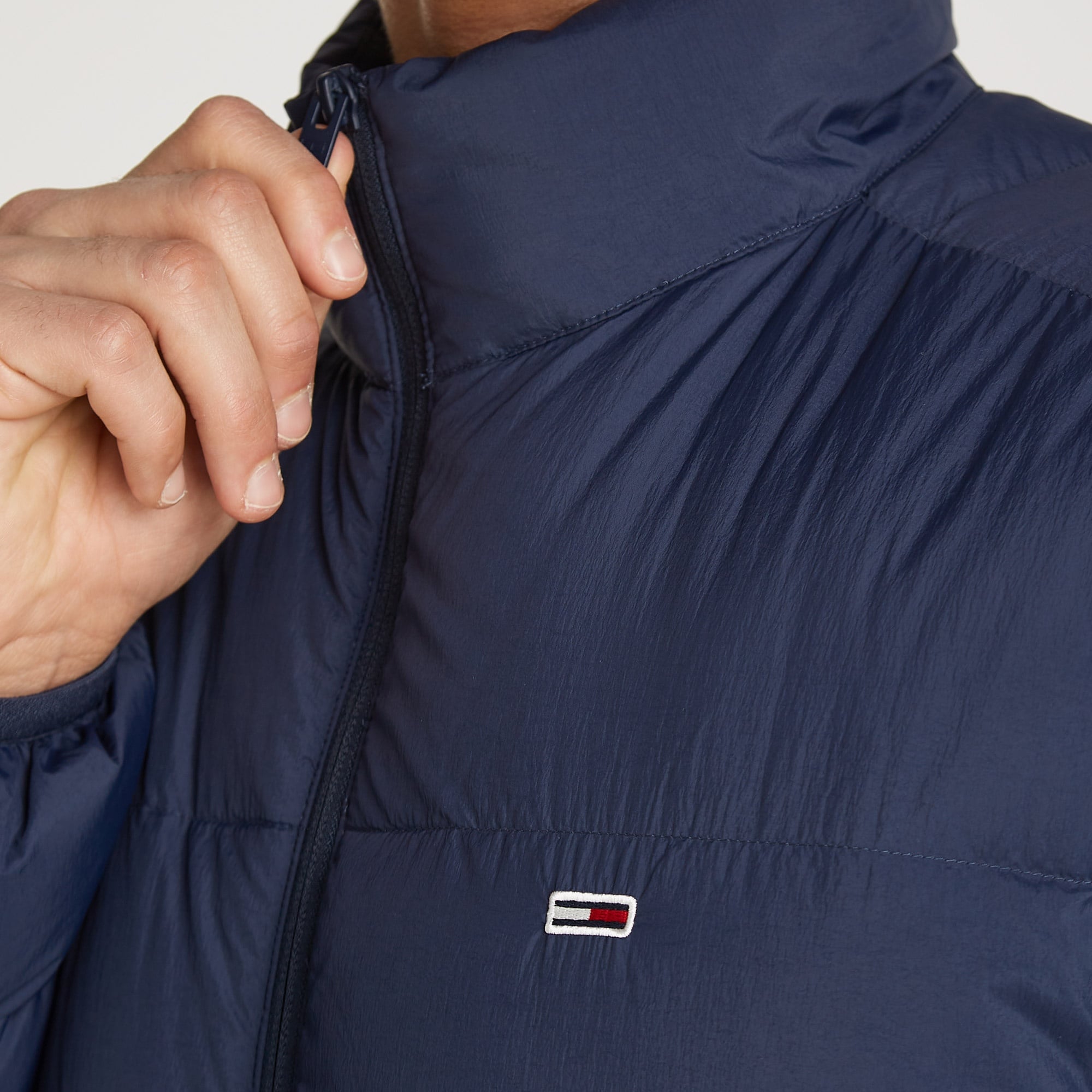 Tommy Hilfiger Jeans Packable Down Erkek Lacivert Mont