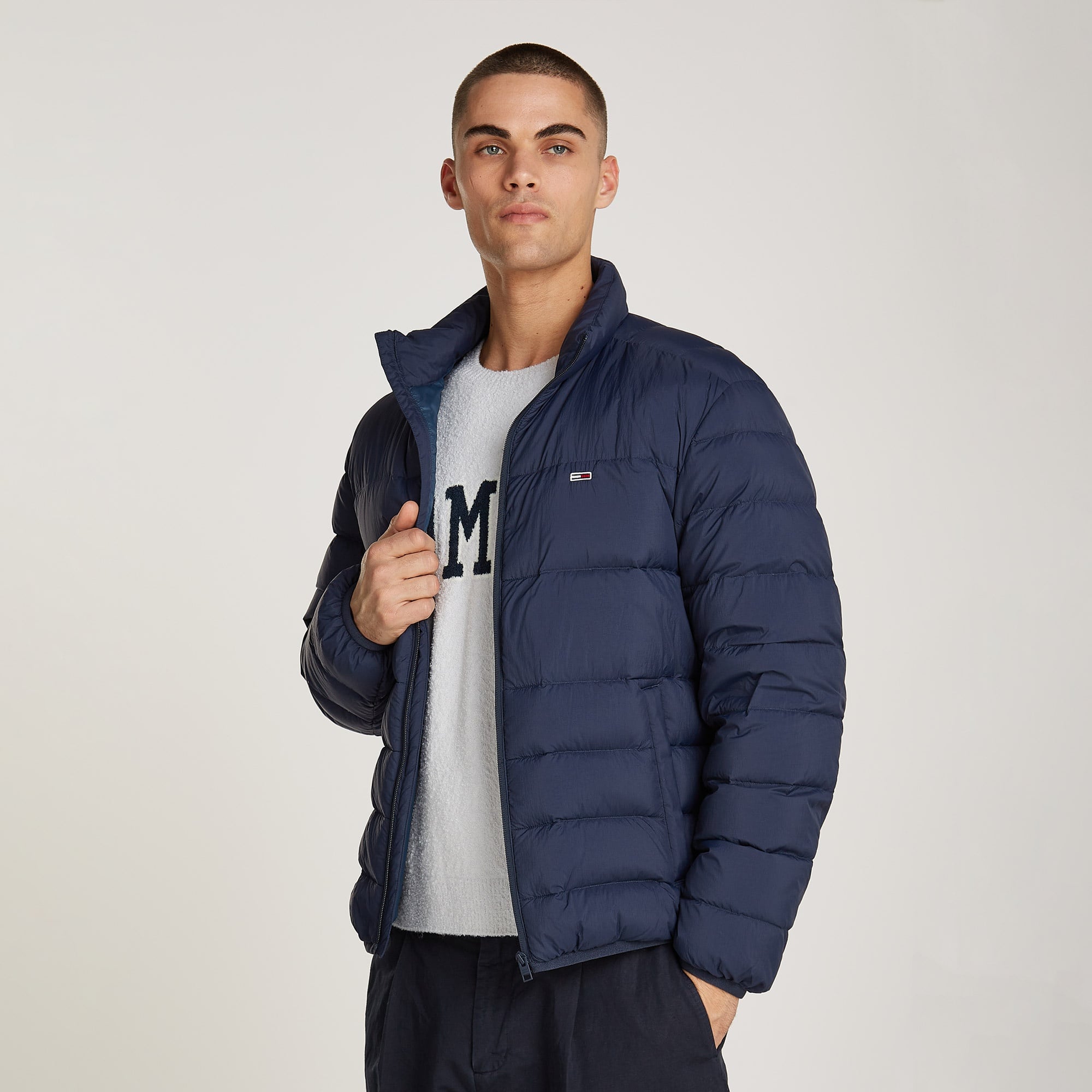 Tommy Hilfiger Jeans Packable Down Erkek Lacivert Mont