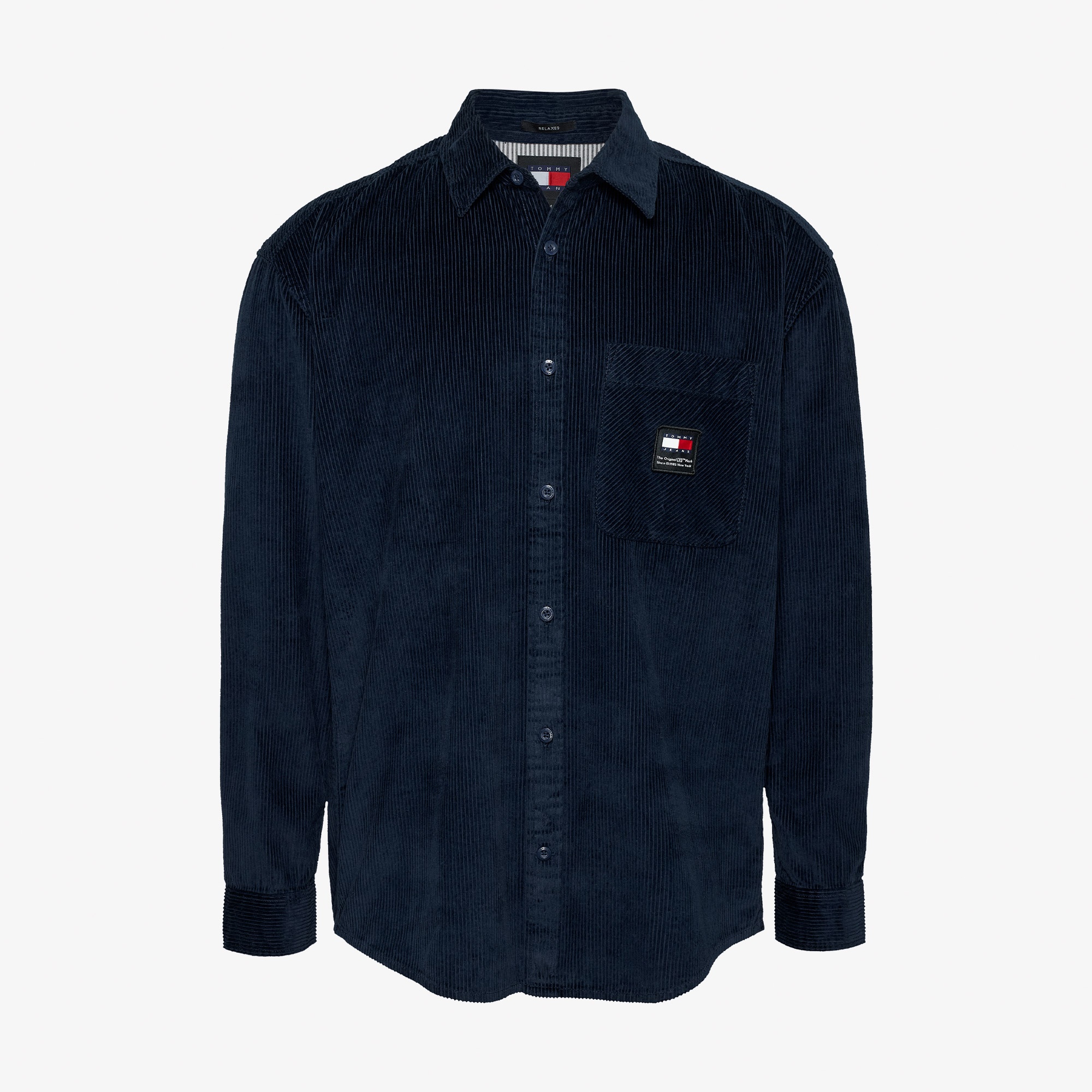 Tommy Hilfiger Jeans Corduroy Shırt Erkek Lacivert Gömlek