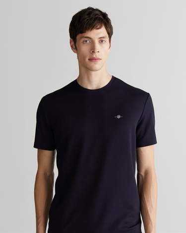  GANT Erkek Lacivert Relaxed Fit Bisiklet Yaka T-Shirt