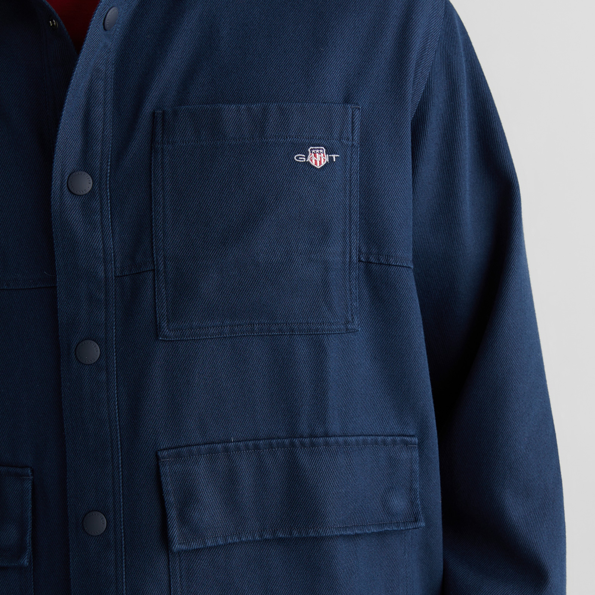 GANT Erkek Lacivert Oversize Fit Gömlek