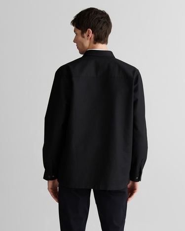  GANT Erkek Siyah Oversize Fit Logolu Gömlek