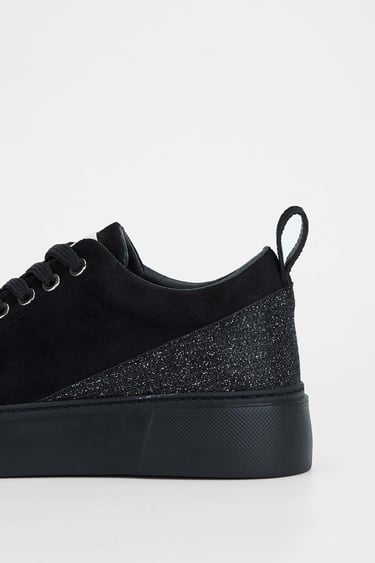  Tamer Tanca Kadın Vegan Siyah Süet Casual Ayakkabı