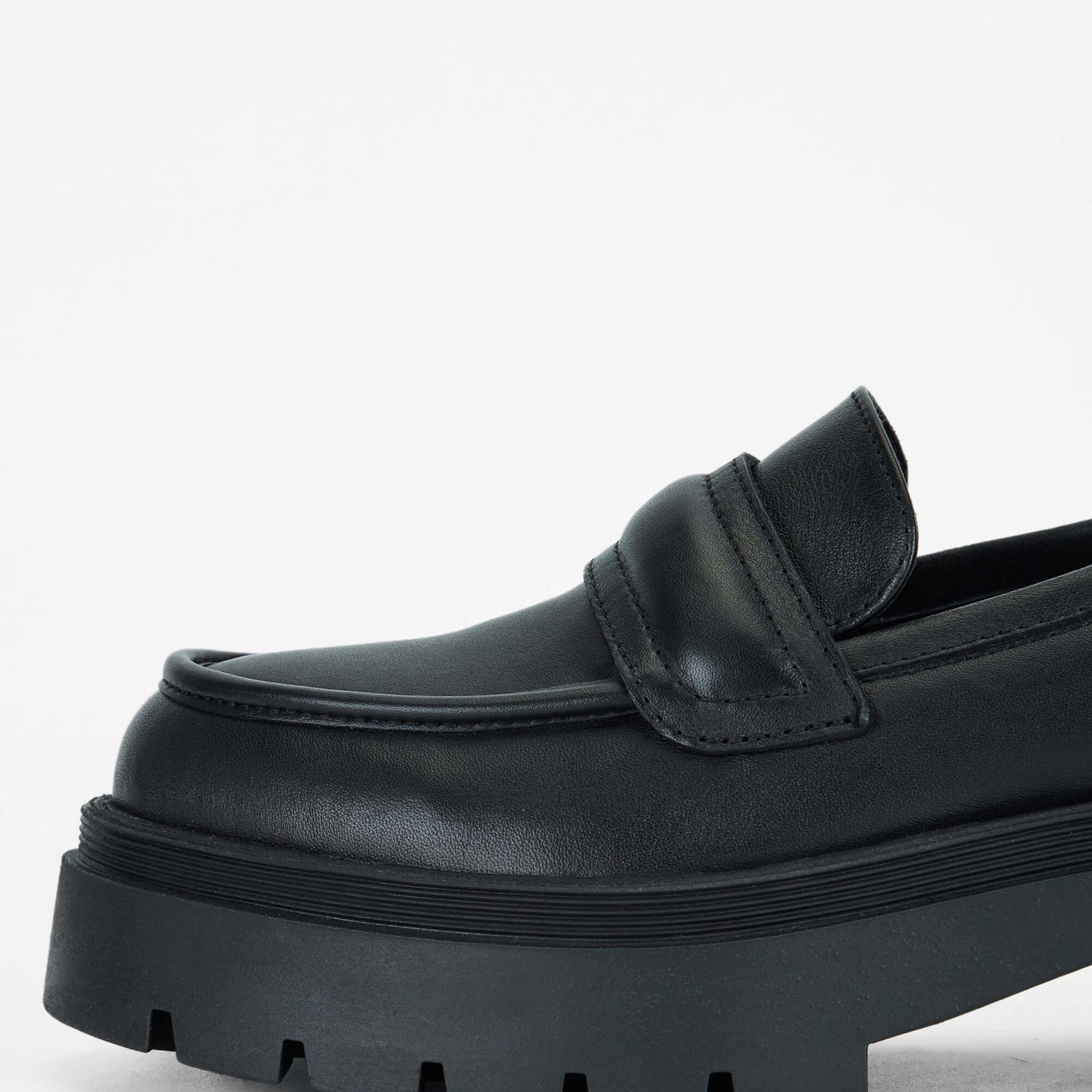 Tamer Tanca Kadın Hakiki Deri Siyah Deri Casual Ayakkabı