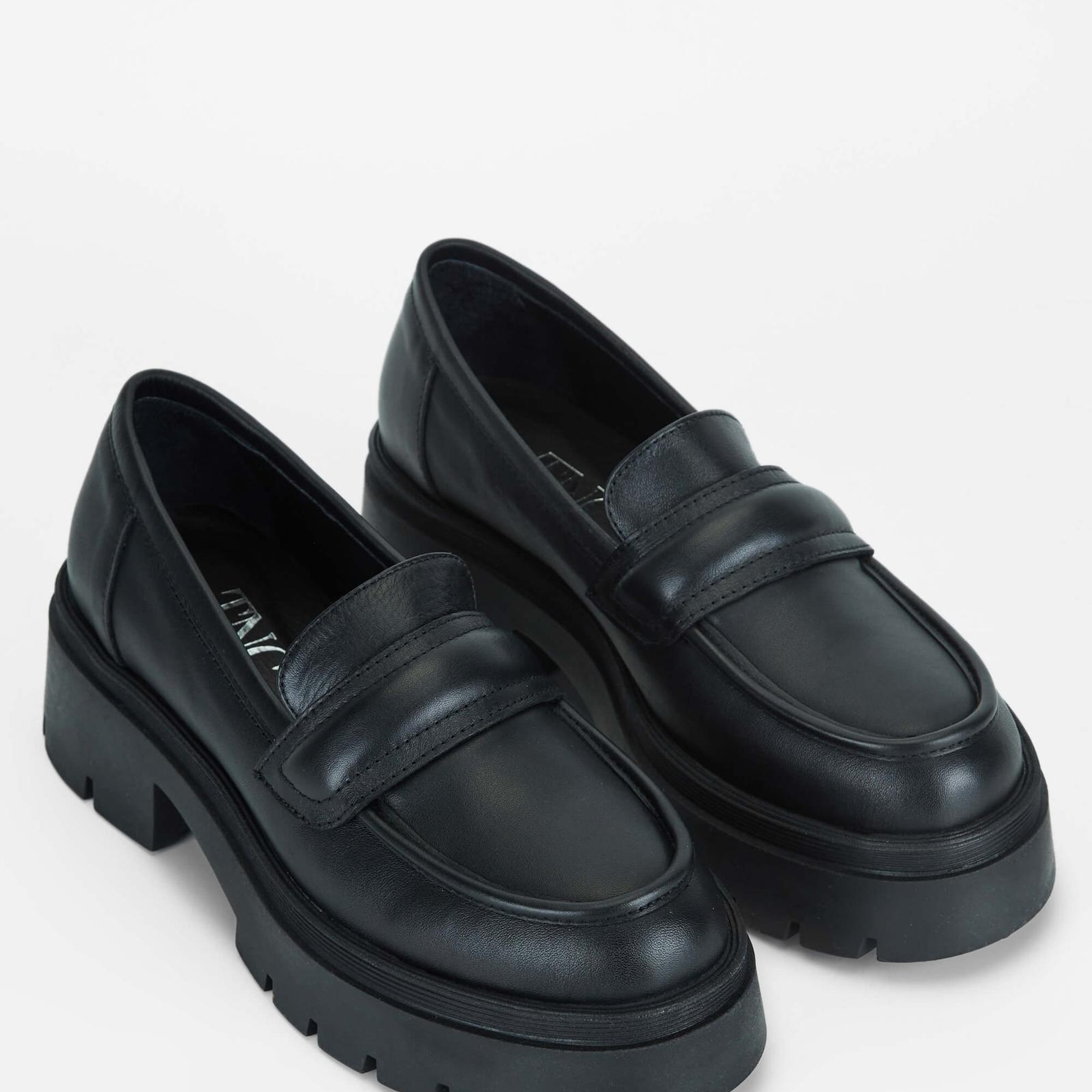 Tamer Tanca Kadın Hakiki Deri Siyah Deri Casual Ayakkabı