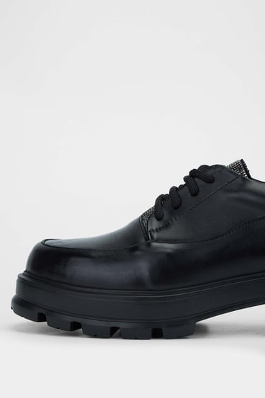  Tamer Tanca Kadın Hakiki Deri Siyah Deri Casual Ayakkabı