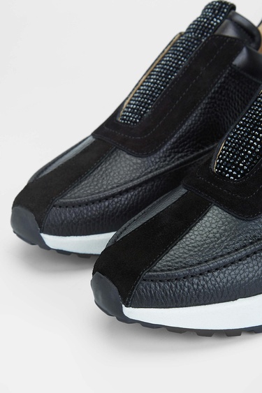  Tamer Tanca Kadın Hakiki Deri Siyah Deri Casual Ayakkabı