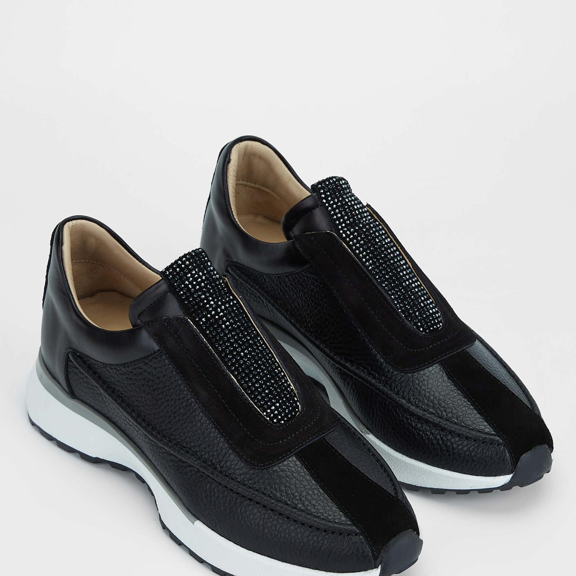 Tamer Tanca Kadın Hakiki Deri Siyah Deri Casual Ayakkabı