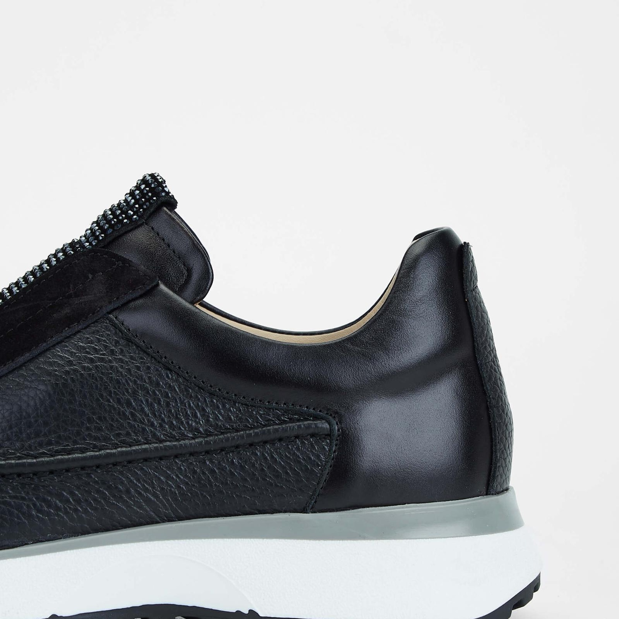 Tamer Tanca Kadın Hakiki Deri Siyah Deri Casual Ayakkabı