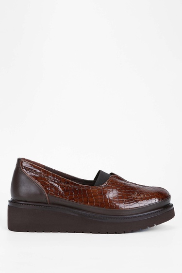  Tamer Tanca Kadın Hakiki Deri Kahverengi Casual Ayakkabı