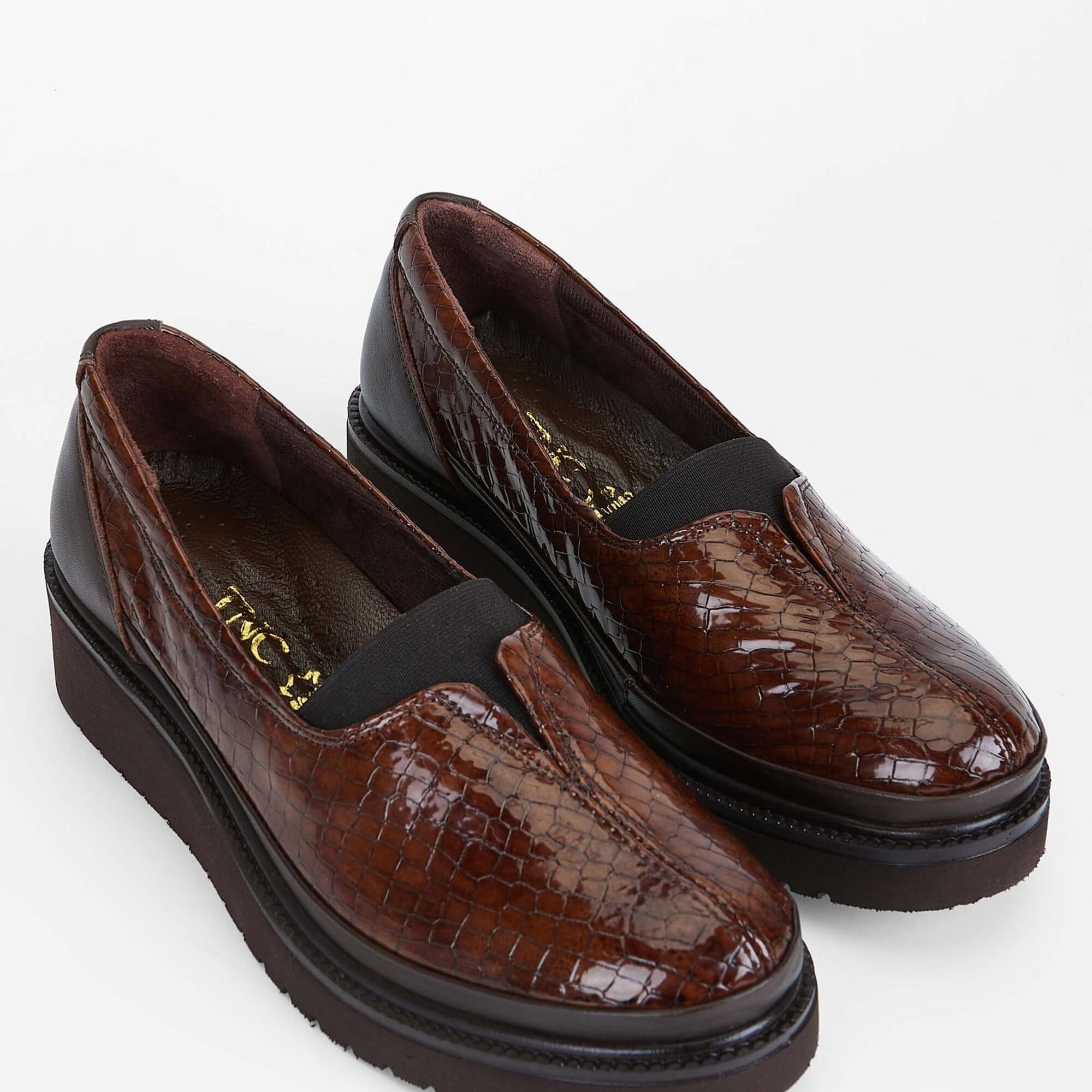 Tamer Tanca Kadın Hakiki Deri Kahverengi Casual Ayakkabı