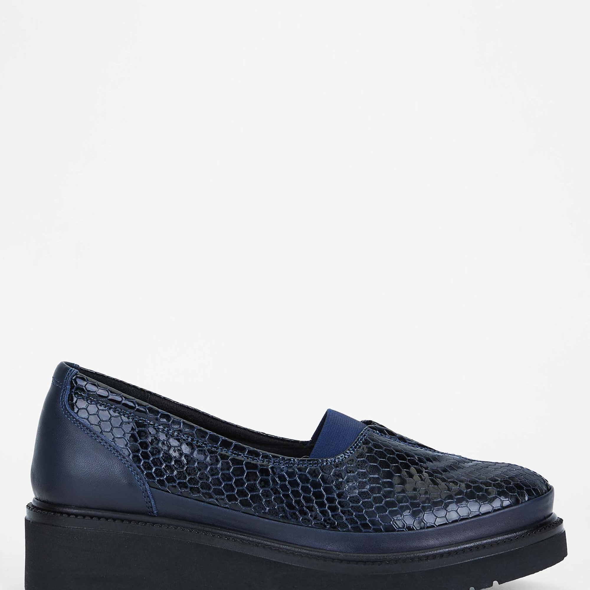 Tamer Tanca Kadın Hakiki Deri Lacivert Casual Ayakkabı