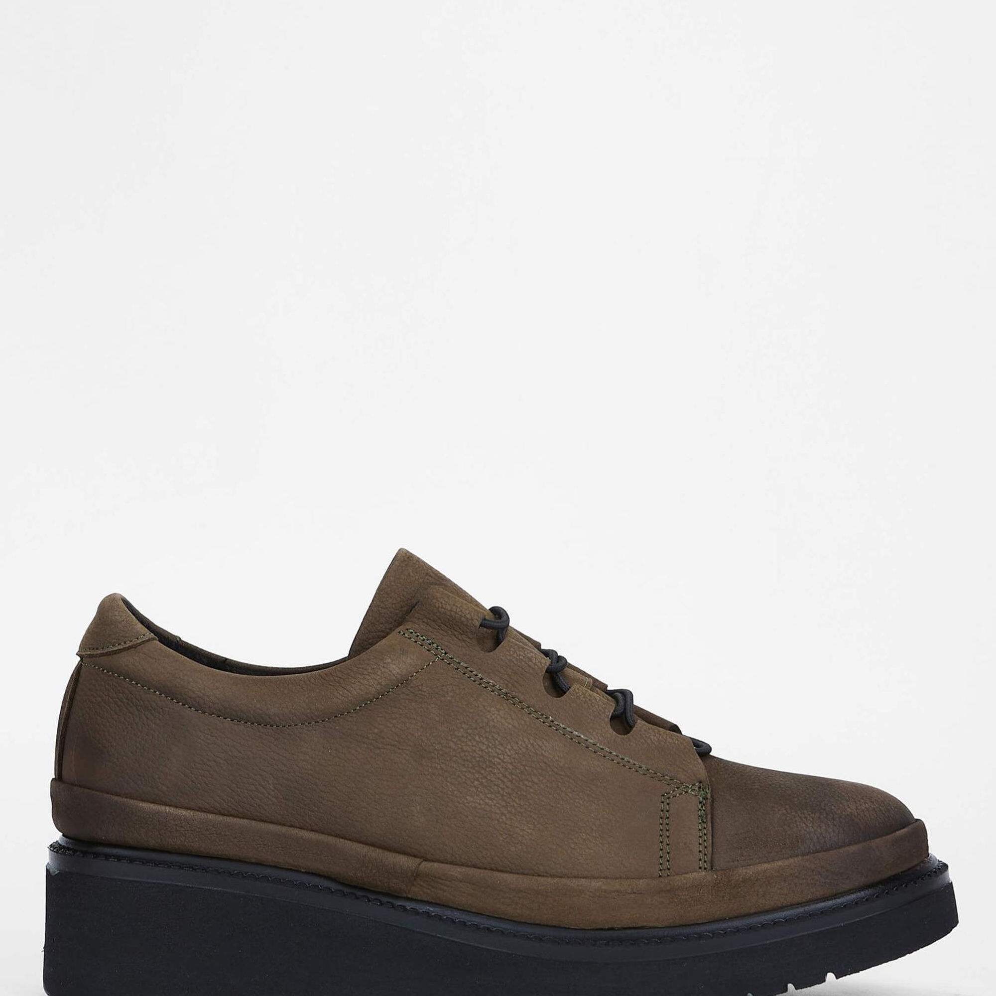 Tamer Tanca Kadın Hakiki Deri Yeşil Casual Ayakkabı