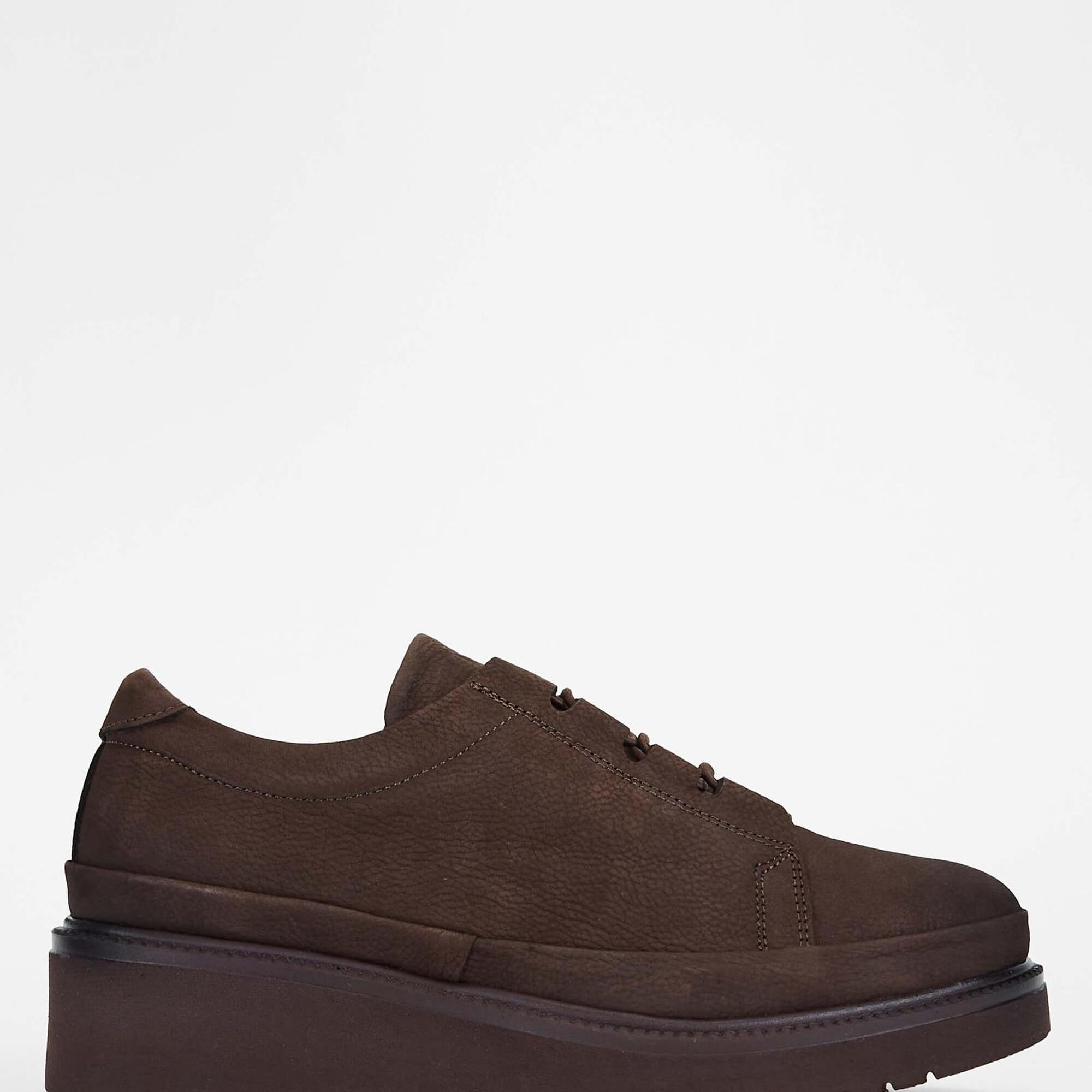 Tamer Tanca Kadın Hakiki Deri Kahverengi Nubuk Casual Ayakkabı