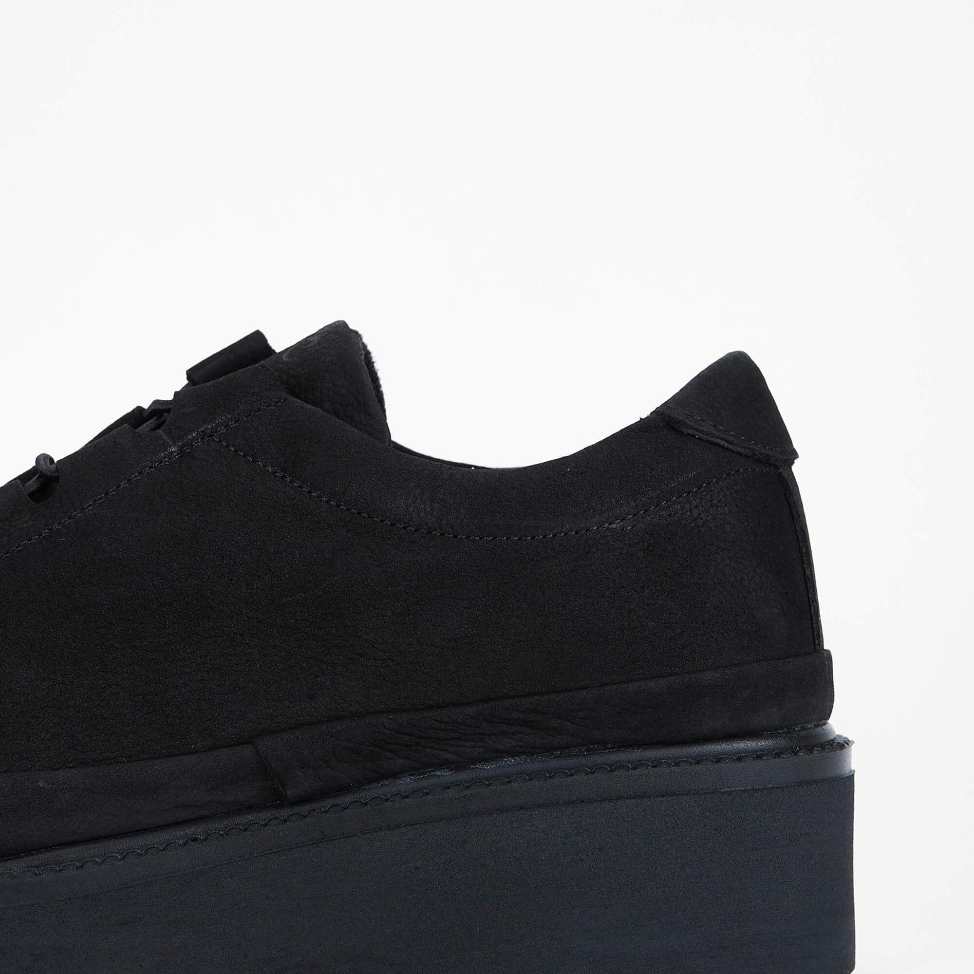 Tamer Tanca Kadın Hakiki Deri Siyah Nubuk Casual Ayakkabı