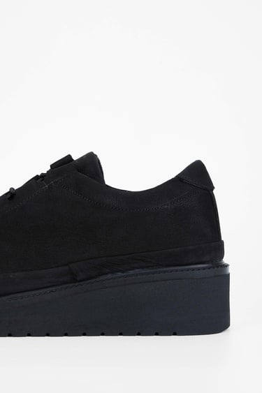  Tamer Tanca Kadın Hakiki Deri Siyah Nubuk Casual Ayakkabı