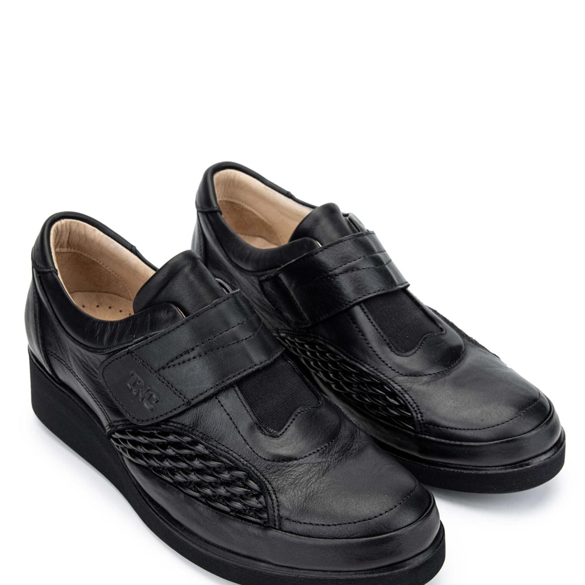 Tamer Tanca Kadın Hakiki Deri Siyah Deri Casual Ayakkabı