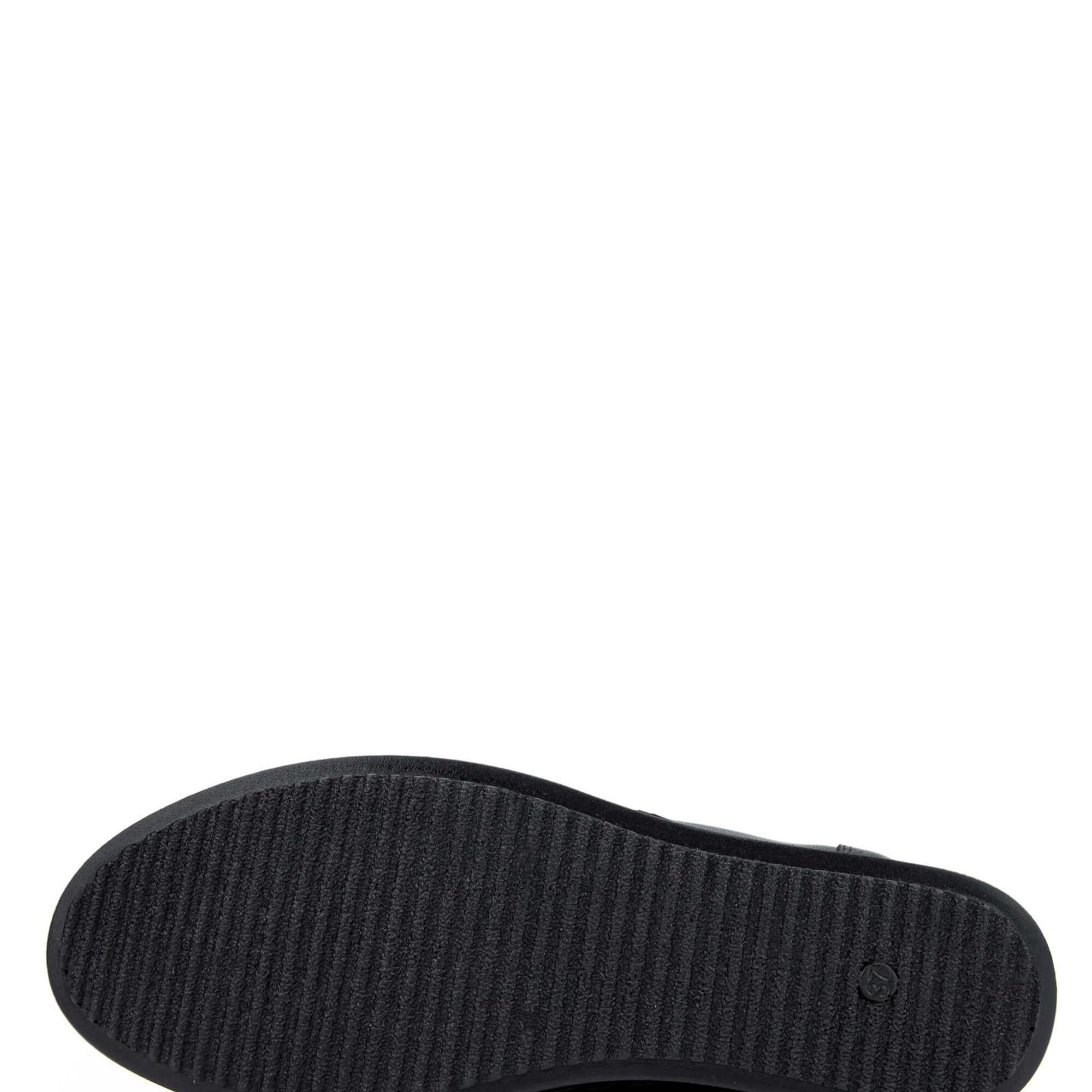 Tamer Tanca Kadın Hakiki Deri Siyah Deri Casual Ayakkabı