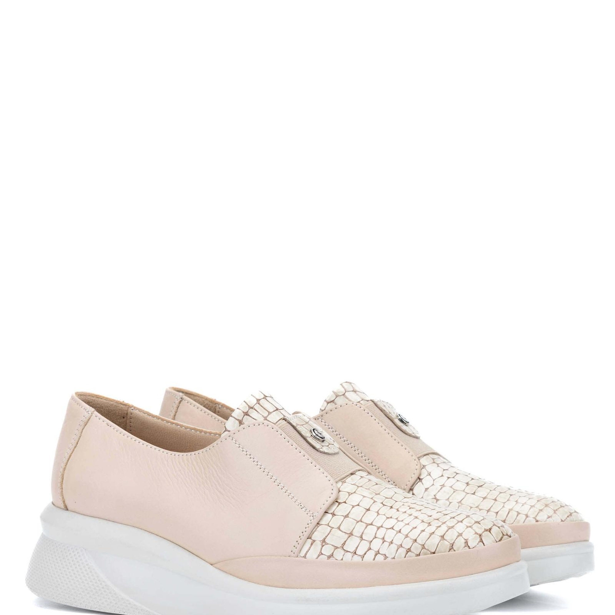 Tamer Tanca Kadın Hakiki Deri Bej Casual Ayakkabı