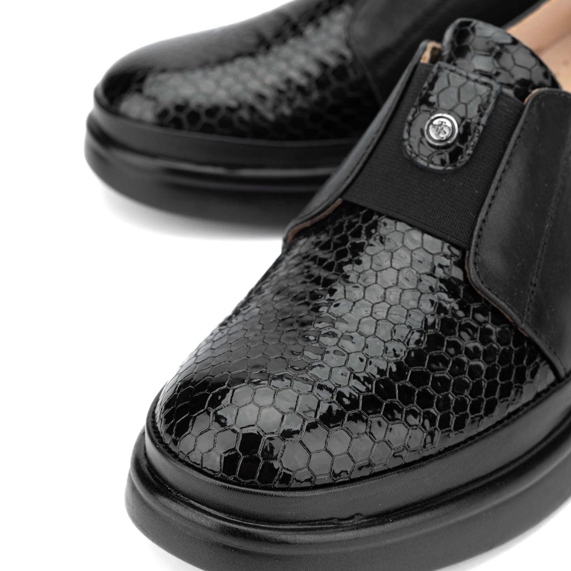 Tamer Tanca Kadın Hakiki Deri Siyah/Siyah Casual Ayakkabı