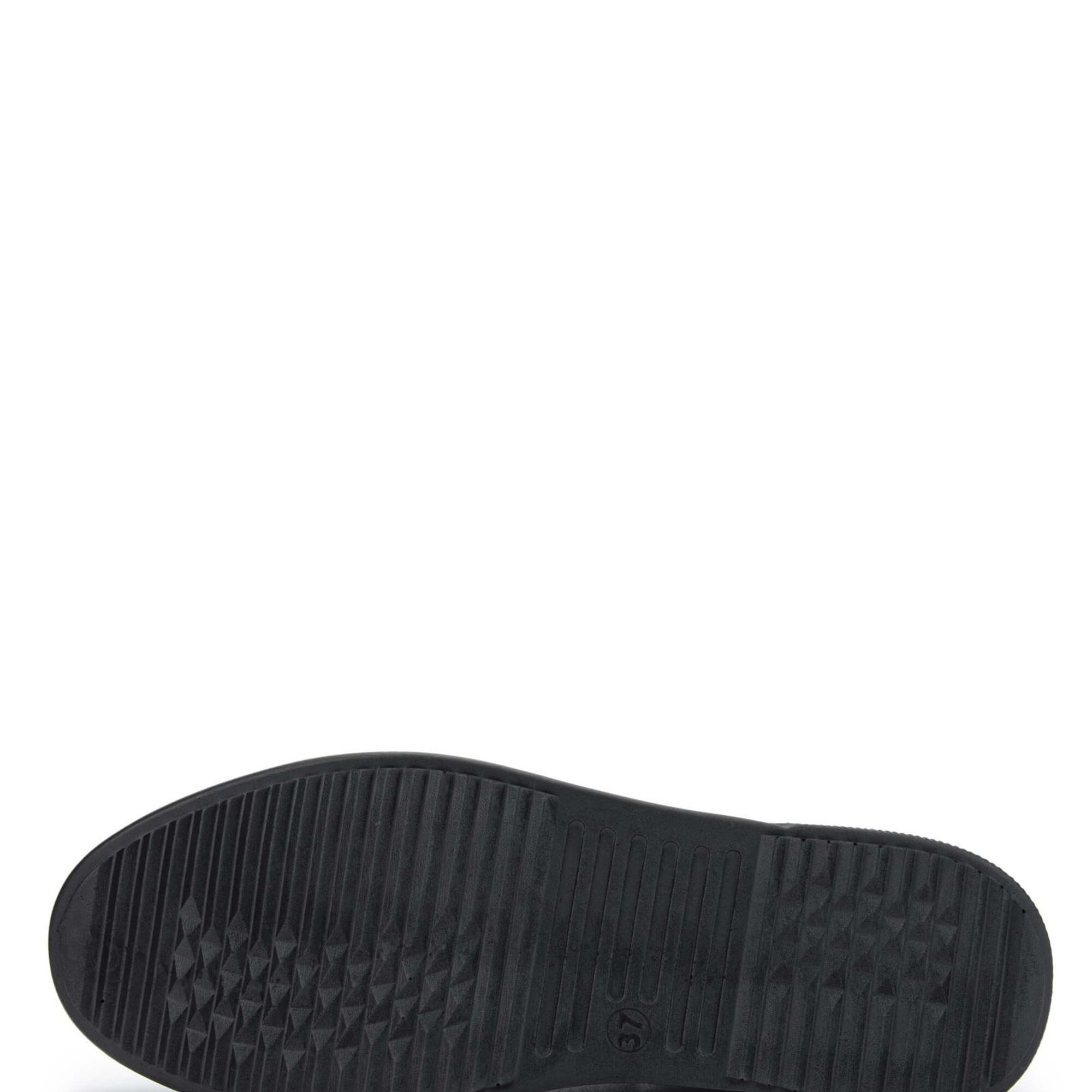 Tamer Tanca Kadın Hakiki Deri Siyah Casual Ayakkabı