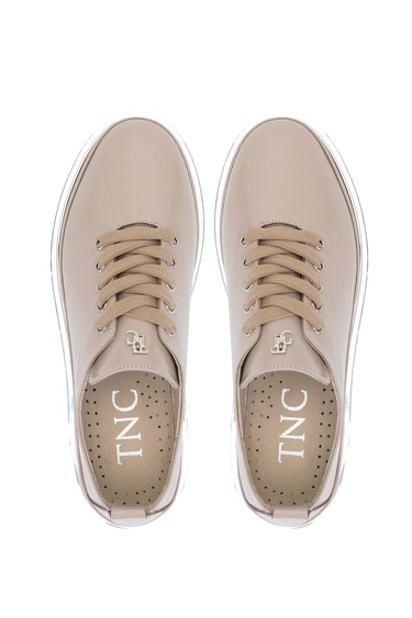  Tamer Tanca Kadın Deri Hasır Vizon Rugan Casual Ayakkabı