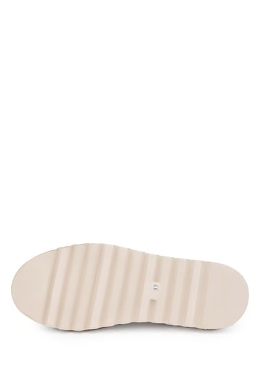  Tamer Tanca Kadın Deri Hasır Vizon Rugan Casual Ayakkabı