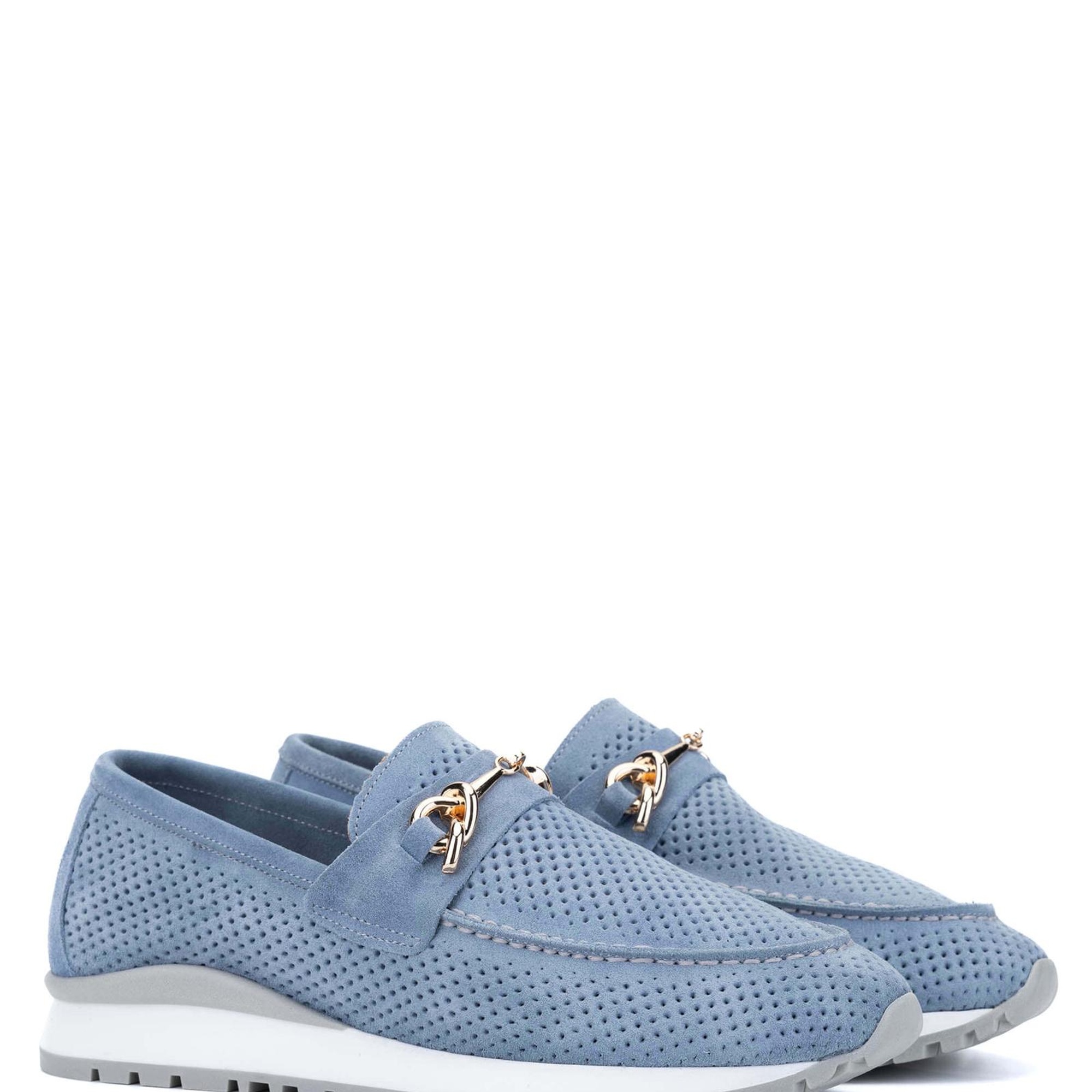 Tamer Tanca Kadın Hakiki Deri Mavi Casual Ayakkabı