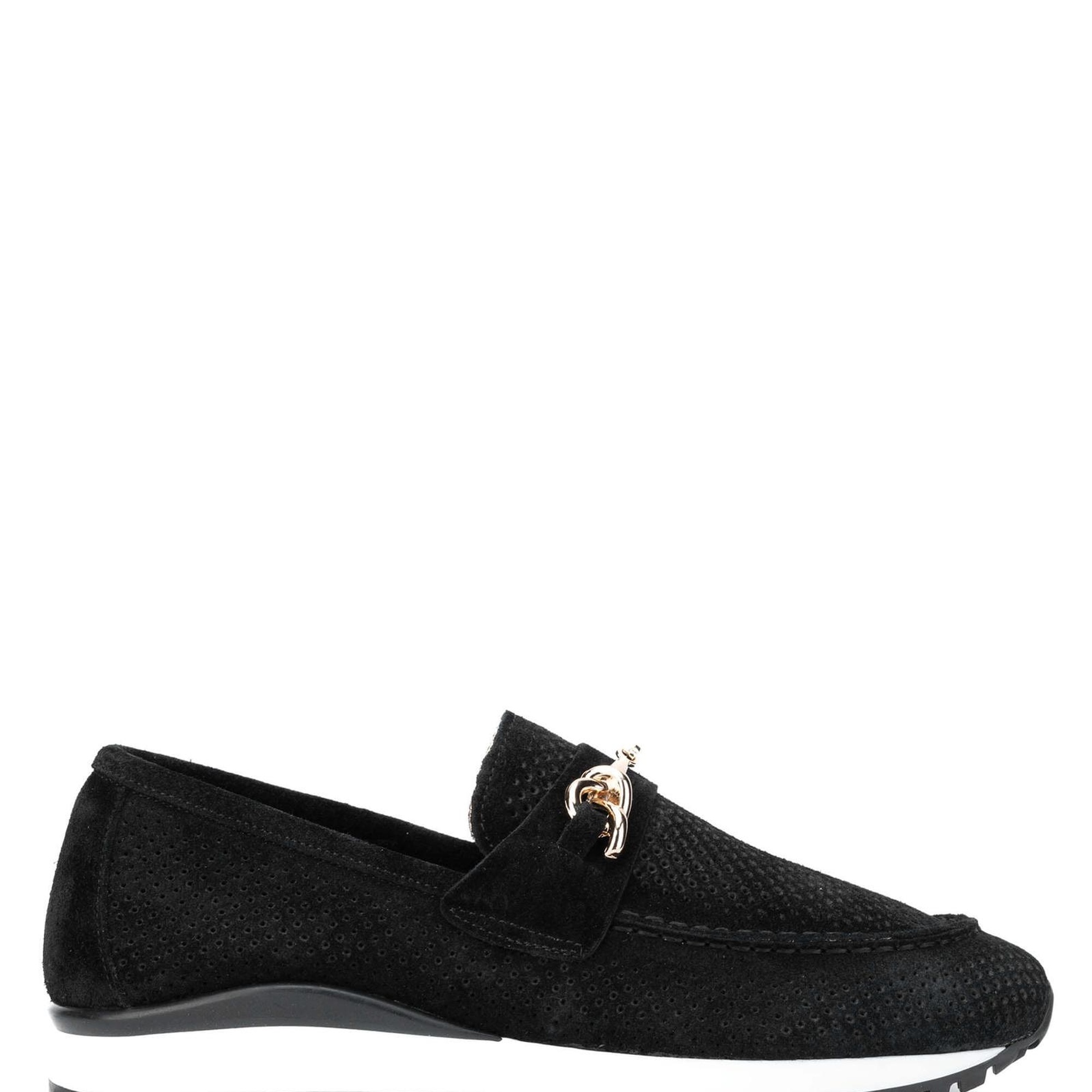 Tamer Tanca Kadın Hakiki Deri Siyah Süet Casual Ayakkabı