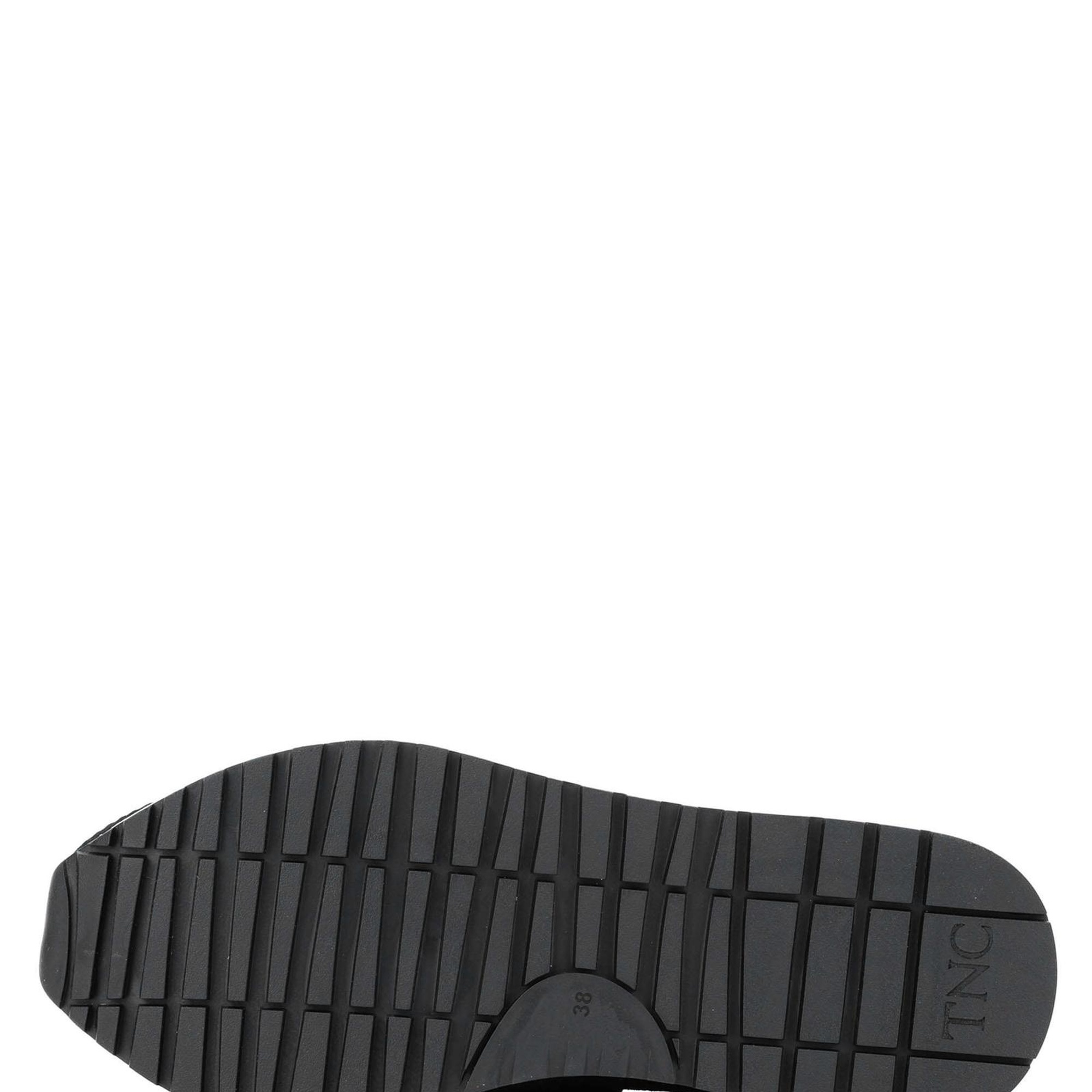 Tamer Tanca Kadın Hakiki Deri Siyah Süet Casual Ayakkabı