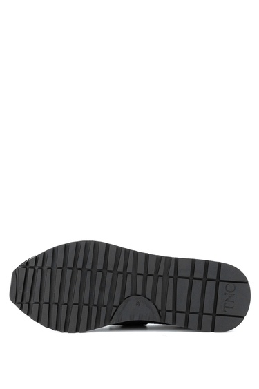  Tamer Tanca Kadın Hakiki Deri Siyah Süet Casual Ayakkabı