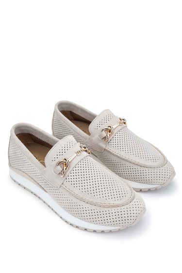  Tamer Tanca Kadın Hakiki Deri Taş Süet Casual Ayakkabı