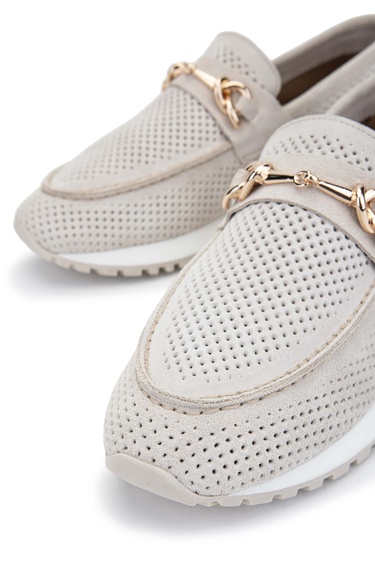  Tamer Tanca Kadın Hakiki Deri Taş Süet Casual Ayakkabı