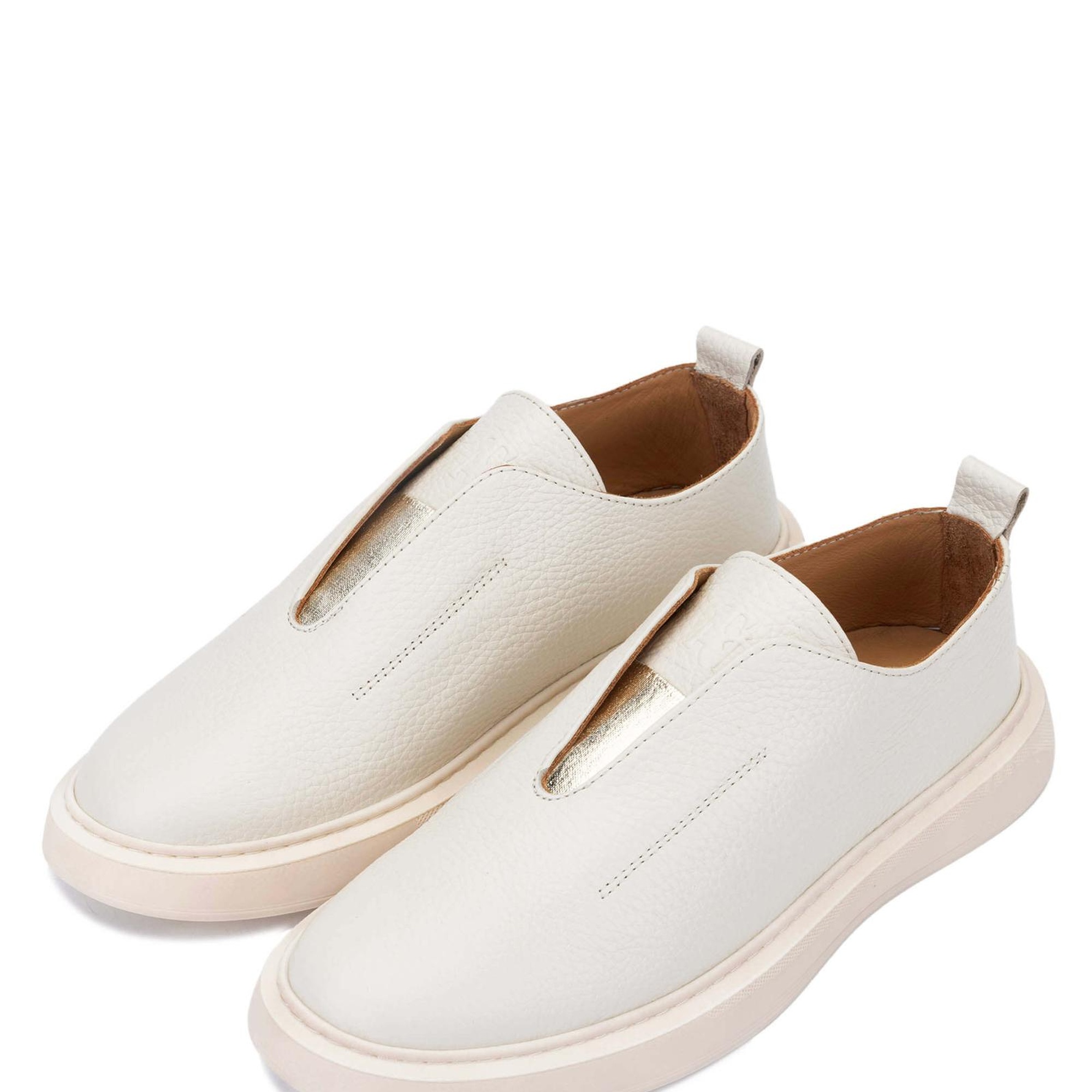 Tamer Tanca Kadın Hakiki Deri Bej Casual Ayakkabı