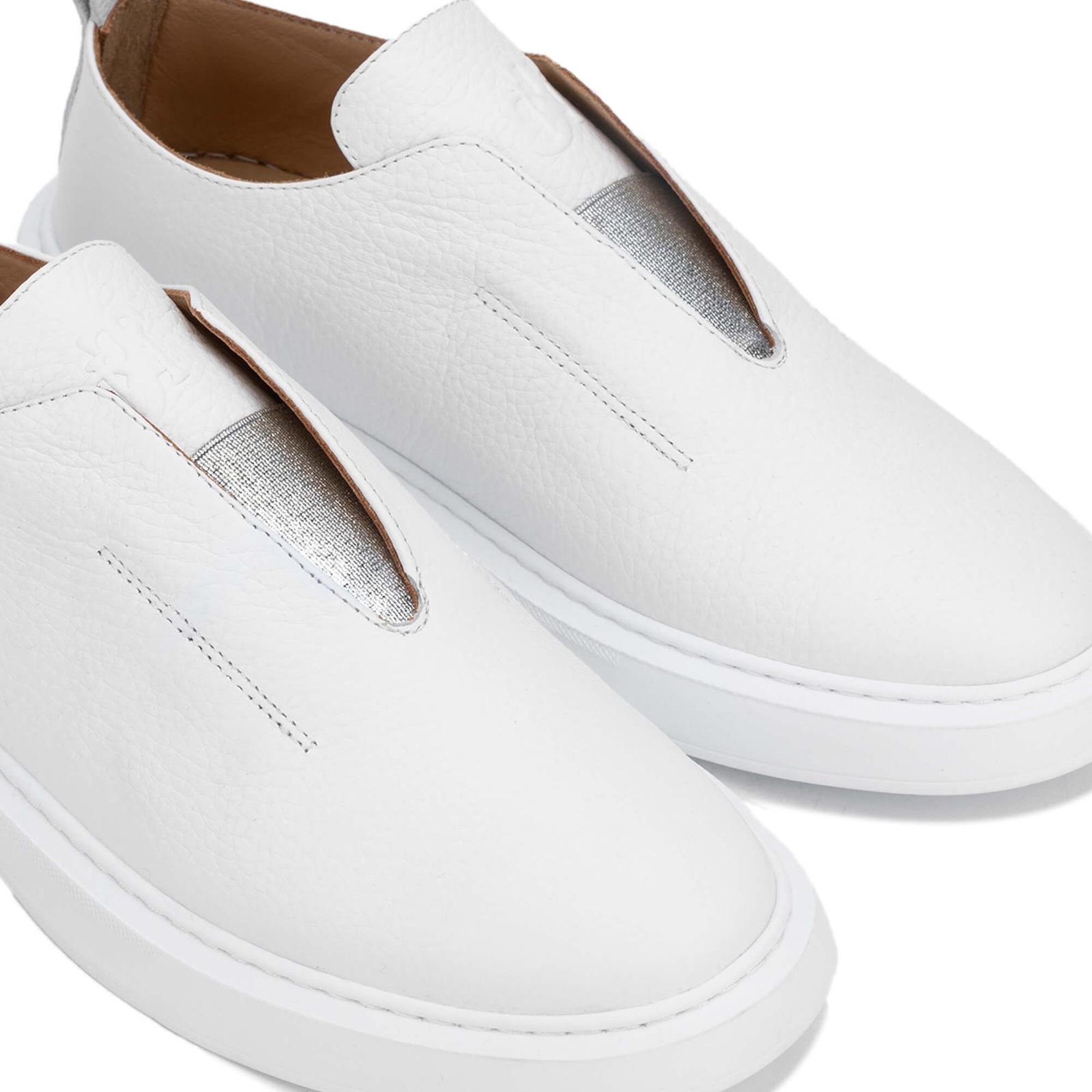 Tamer Tanca Kadın Hakiki Deri Beyaz Casual Ayakkabı