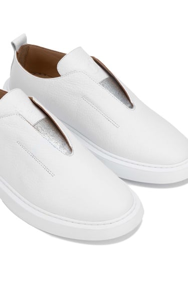  Tamer Tanca Kadın Hakiki Deri Beyaz Casual Ayakkabı