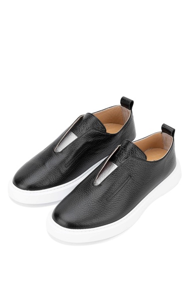  Tamer Tanca Kadın Hakiki Deri Siyah Casual Ayakkabı