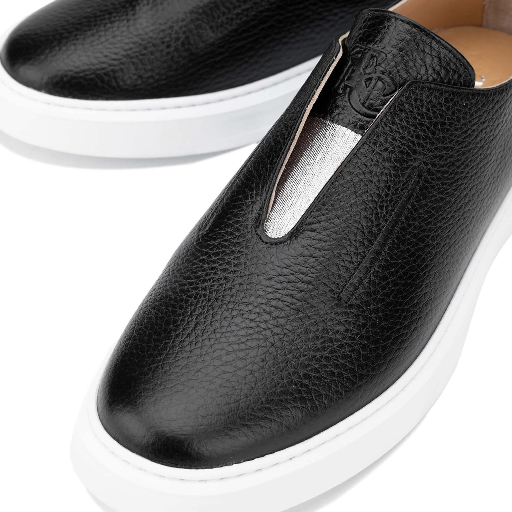 Tamer Tanca Kadın Hakiki Deri Siyah Casual Ayakkabı