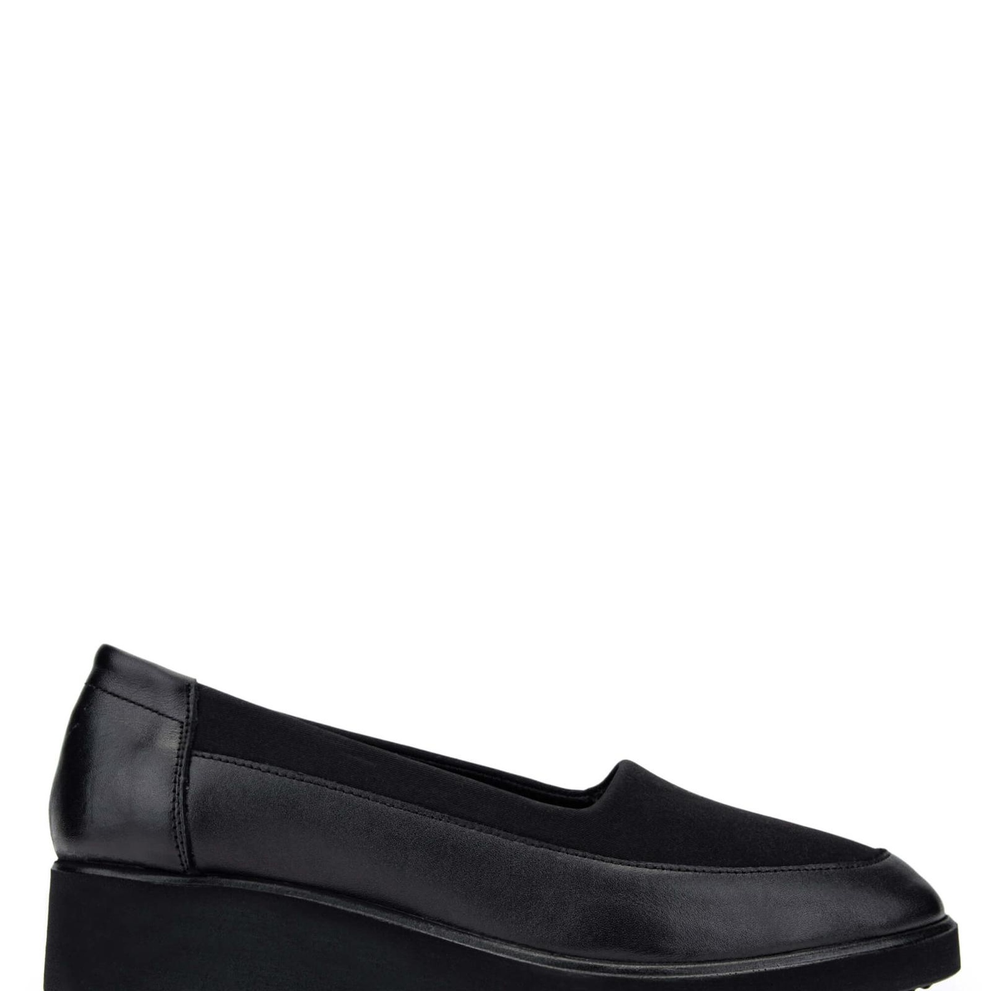 Tamer Tanca Kadın Hakiki Deri Siyah Casual Ayakkabı