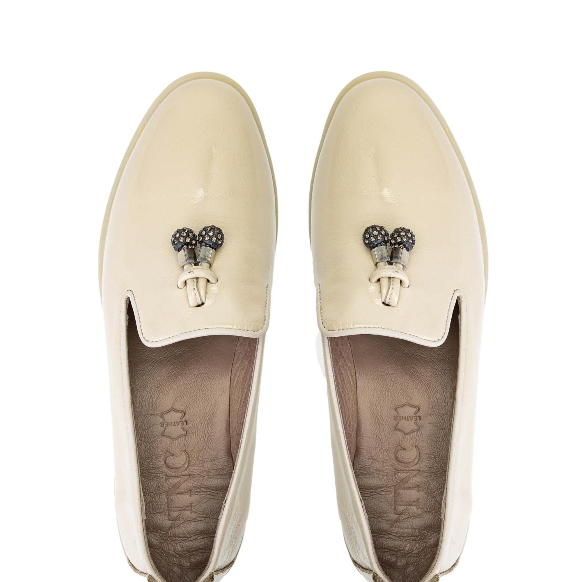 Tamer Tanca Kadın Hakiki Deri Bej Casual Ayakkabı