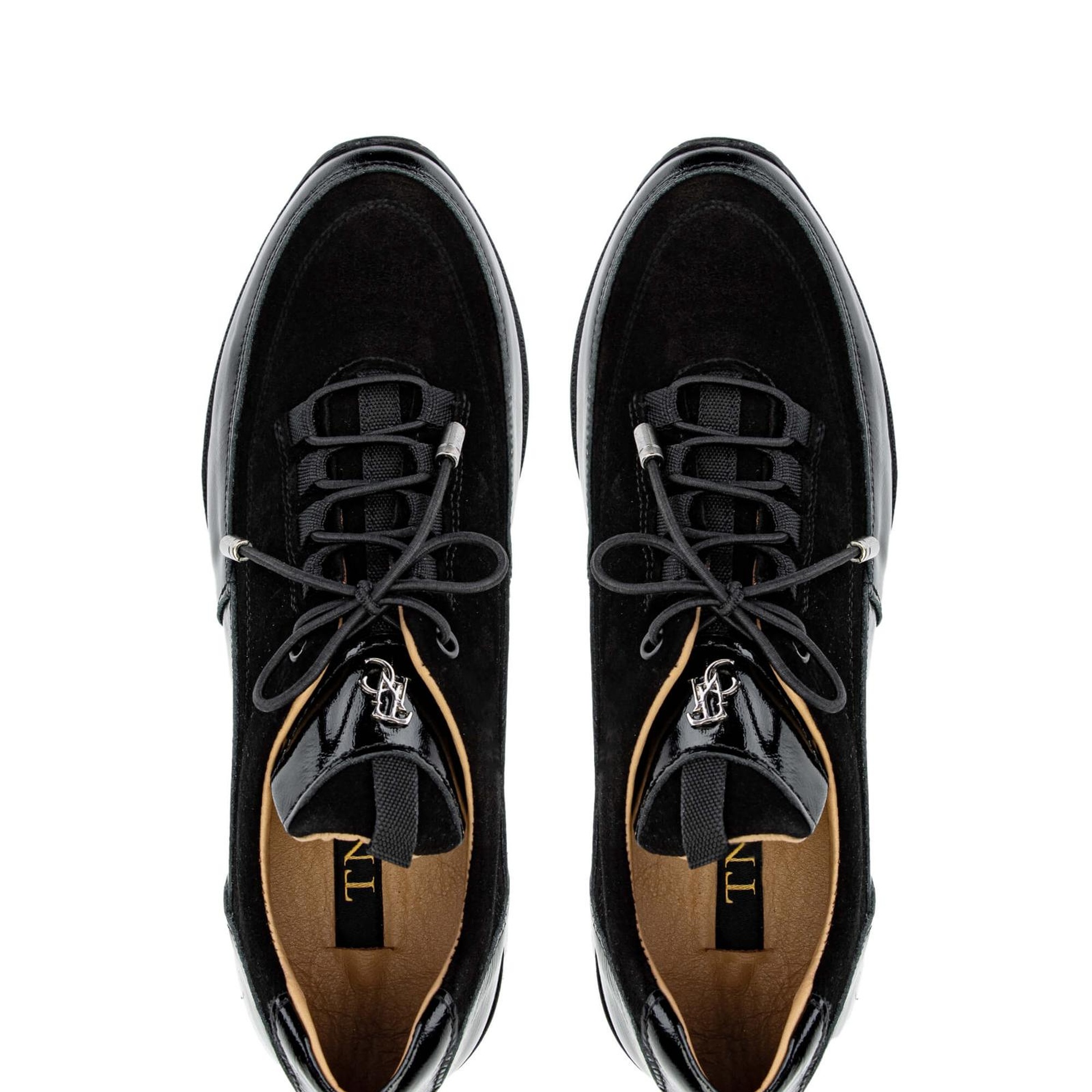 Tamer Tanca Kadın Hakiki Deri Siyah Casual Ayakkabı