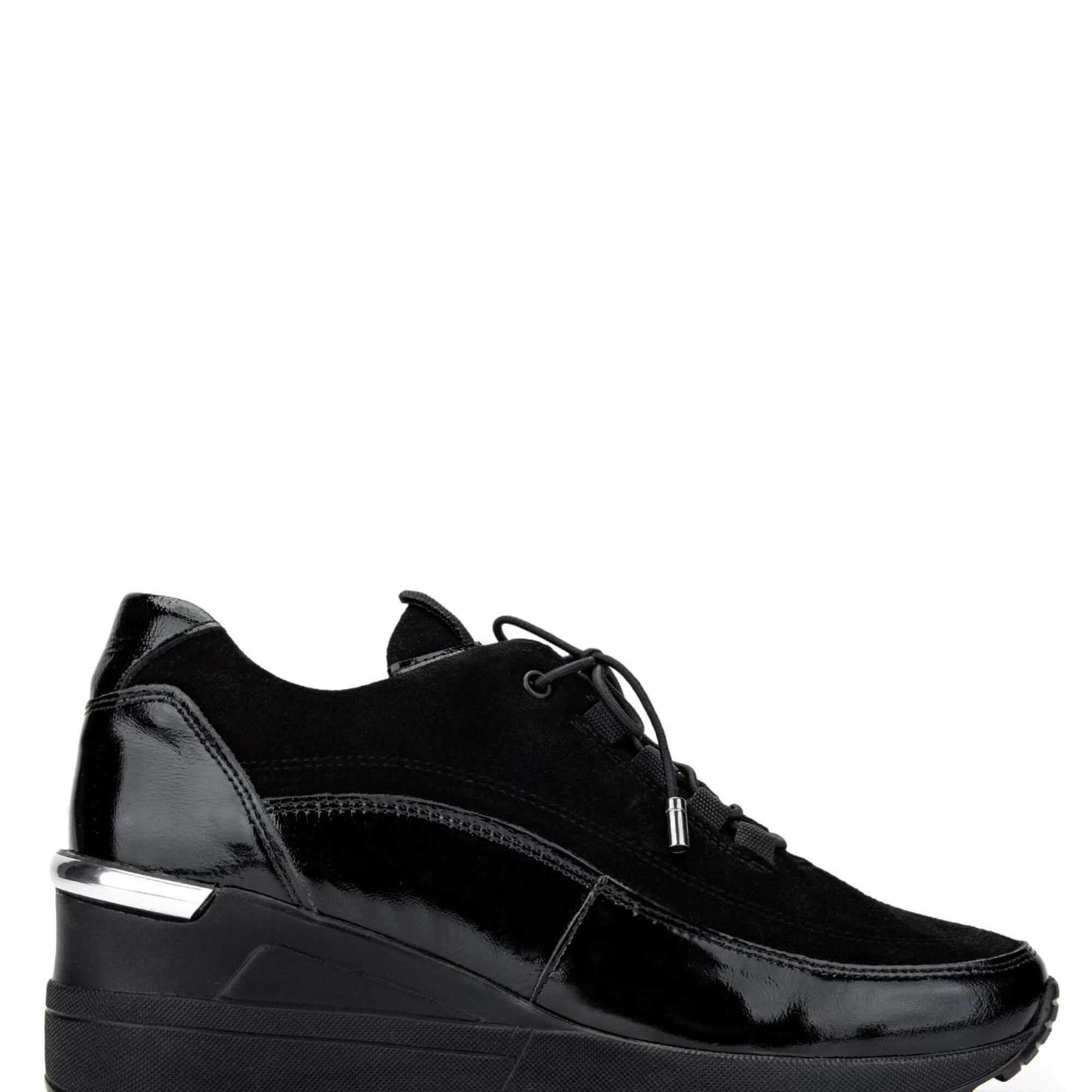 Tamer Tanca Kadın Hakiki Deri Siyah Casual Ayakkabı